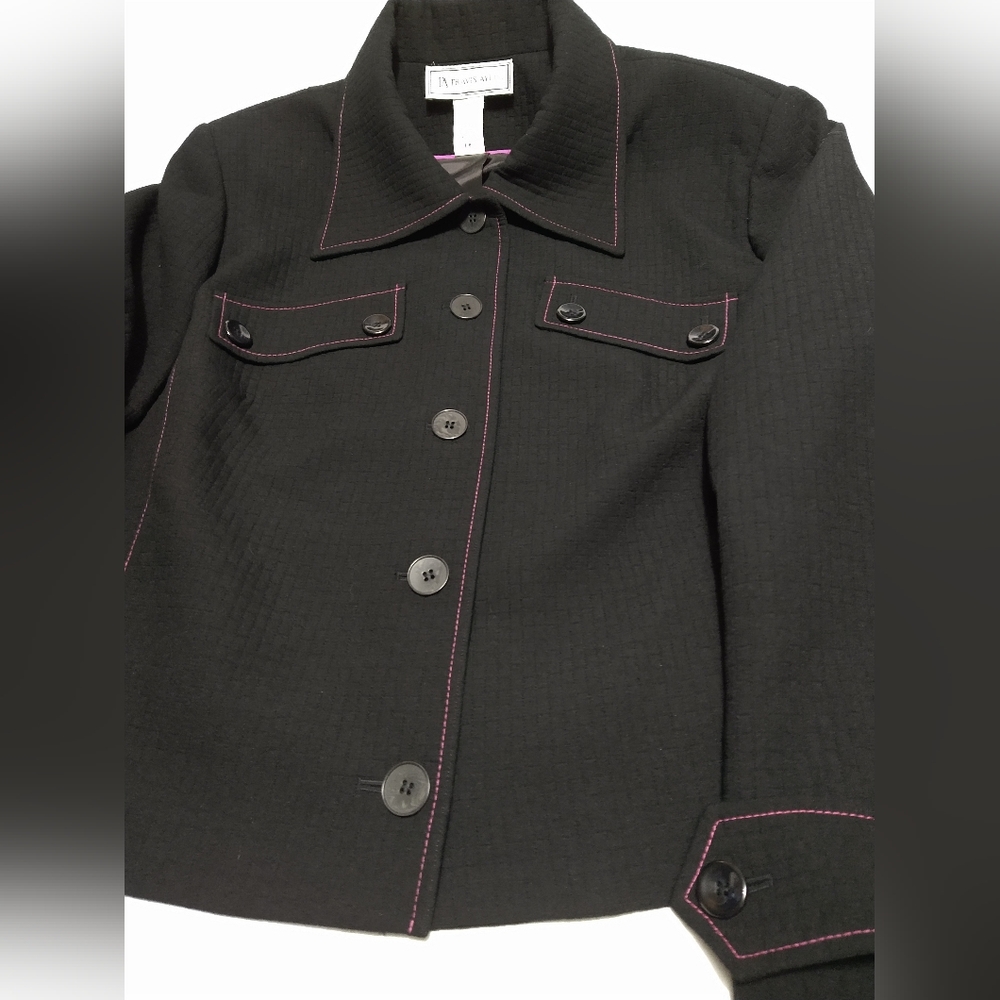 Travis Ayers Women's Lined Blazer Jacket Black Size 8 or 18 #W-347